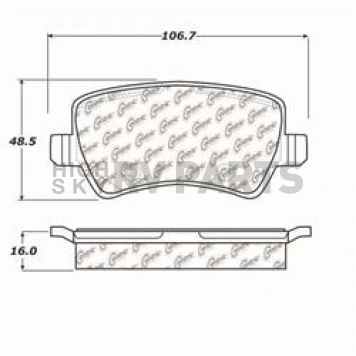 Stop Tech/ Power Slot Brake Pad - 105.13070