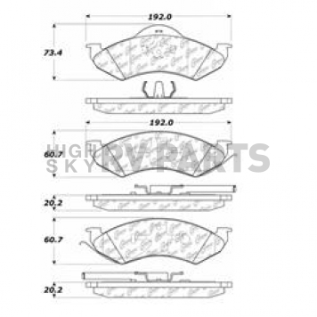 Stop Tech/ Power Slot Brake Pad - 103.07460