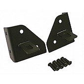 Rugged Ridge Windshield Hinge Light Bracket - Steel Black Set Of 2 - 1102701
