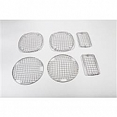 Rugged Ridge Headlight Guard Wire Mesh Style Stainless Steel Silver Set Of 6 - 1110203