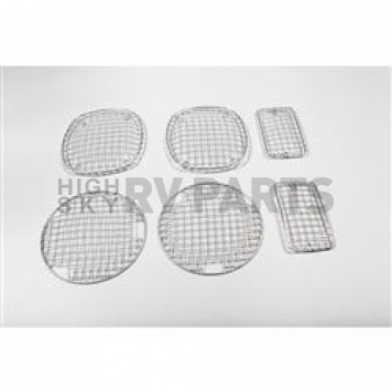 Rugged Ridge Headlight Guard Wire Mesh Style Stainless Steel Silver Set Of 6 - 1110203