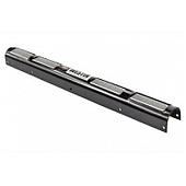 Westin Public Safety Bumper Push Bar Top Channel Cover Powder Coated Black Steel - 366015F4