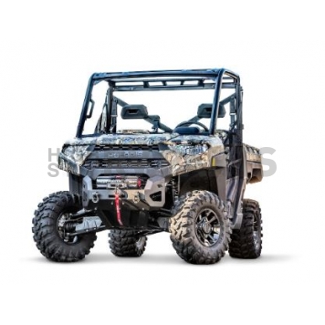 Warn Bumper One Piece Angled Design Steel Black - 101708