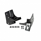 Rugged Ridge Windshield Hinge Light Bracket - Steel Black Set Of 2 - 1102702