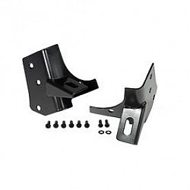 Rugged Ridge Windshield Hinge Light Bracket - Steel Black Set Of 2 - 1102702