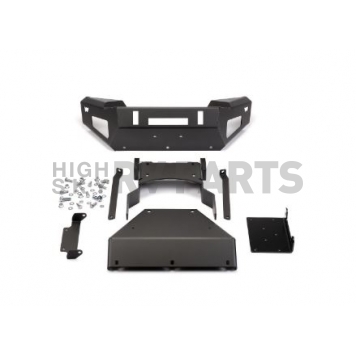 Warn Bumper One Piece Angled Design Steel Black - 101712