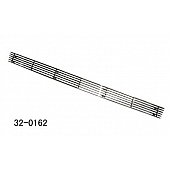 Paramount Automotive Bumper Grille Insert Horizontal Overlay Polished Silver Aluminum - 320162