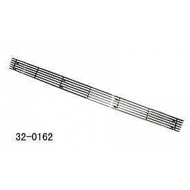 Paramount Automotive Bumper Grille Insert Horizontal Overlay Polished Silver Aluminum - 320162