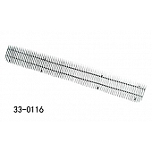 Paramount Automotive Bumper Grille Insert Vertical Overlay Polished Silver Aluminum - 330116