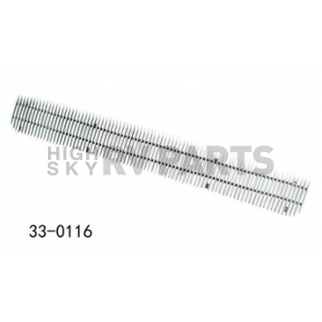 Paramount Automotive Bumper Grille Insert Vertical Overlay Polished Silver Aluminum - 330116