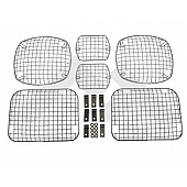 Crown Automotive Headlight/ Tail Light Guard Set Mesh Steel Silver - RT26032