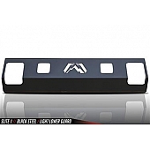 Fab Fours Bumper Grille Insert Horizontal Bar Powder Coated Black Steel - SLITE1