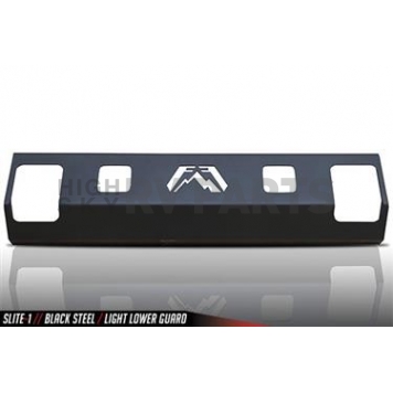Fab Fours Bumper Grille Insert Horizontal Bar Powder Coated Black Steel - SLITE1