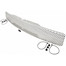 Street Scene Bumper Grille Insert Mesh Brushed Silver Aluminum - 95077847