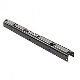 Westin Public Safety Bumper Push Bar Top Channel Cover Powder Coated Black Steel - 36-6005C4XT4
