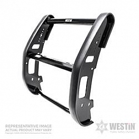 Westin Public Safety Bumper Push Bar 3 Inch Powder Coated Black Steel - 362005CHP