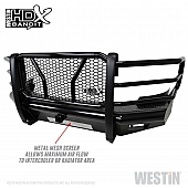 Westin Automotive Bumper HDX Bandit 1-Piece Design Steel Black - 5831145