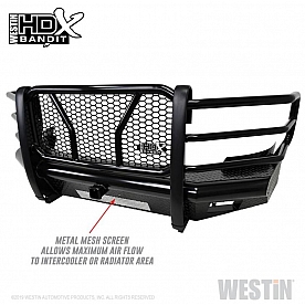 Westin Automotive Bumper HDX Bandit 1-Piece Design Steel Black - 5831145