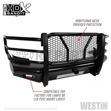 Westin Automotive Bumper HDX Bandit 1-Piece Design Steel Black - 5831145-1