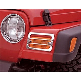 Rampage Headlight Guard Euro Stainless Steel Silver Set Of 6 - 85460