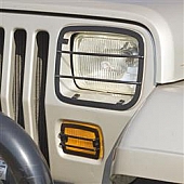 Rugged Ridge Headlight Guard Euro Steel Black Set Of 4 - 1123002