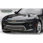 T-Rex Truck Products Bumper Grille Insert Overlay Polished Black Stainless Steel - 55036