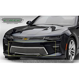 T-Rex Truck Products Bumper Grille Insert Overlay Polished Black Stainless Steel - 55036