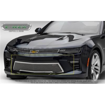 T-Rex Truck Products Bumper Grille Insert Overlay Polished Black Stainless Steel - 55036