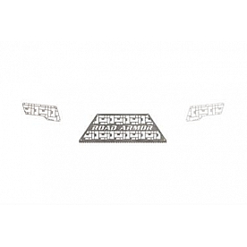 Road Armor Bumper Grille Insert ID Pattern Bare Silver Stainless Steel - 6112DRMD