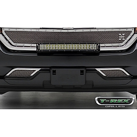 T-Rex Truck Products Bumper Grille Insert Mesh Polished Silver Stainless Steel - 55127
