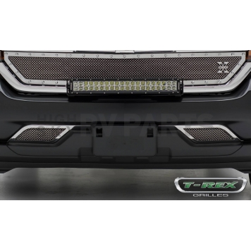 T-Rex Truck Products Bumper Grille Insert Mesh Polished Silver Stainless Steel - 55127