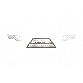 Road Armor Bumper Grille Insert Honeycomb Pattern Bare Silver Stainless Steel - 6112DRMH