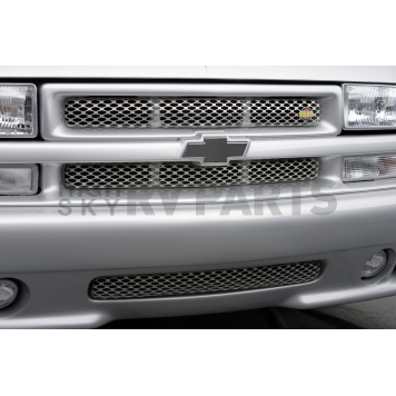 Street Scene Bumper Grille Insert Mesh Chrome Plated Silver Steel - 95078125-1