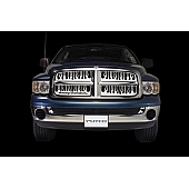 Putco Bumper Grille Insert Flaming Inferno Polished Silver Stainless Steel - 89244