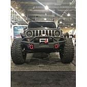 Iron Cross Bumper 1-Piece Full Base Steel Black - GP1302