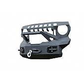Iron Cross Bumper 1-Piece Stubby Base Steel Black - GP1400