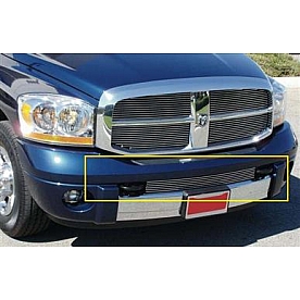 T-Rex Truck Products Bumper Grille Insert Horizontal Bar Polished Silver Billet Aluminum - 25468