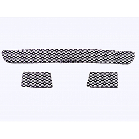 Street Scene Bumper Grille Insert Mesh Chrome Plated Silver Steel - 95078143