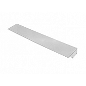 Warrior Products Bumper Filler Panel Polished Silver Aluminum - 918FCPA