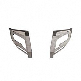 Road Armor Bumper End Bare Silver Steel - 3152DF0