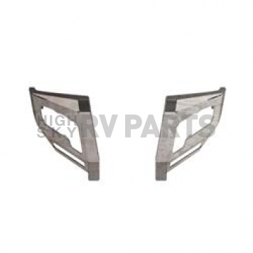 Road Armor Bumper End Bare Silver Steel - 3152DF0