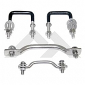 Crown Automotive Windshield Tie Down - Stainless Steel Silver - RT34019