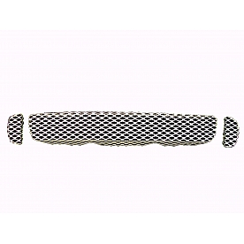 Street Scene Bumper Grille Insert Mesh Brushed Silver Aluminum - 95077243