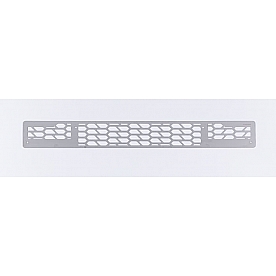 Putco Bumper Grille Insert Hex Pattern Polished Silver Stainless Steel - 82161