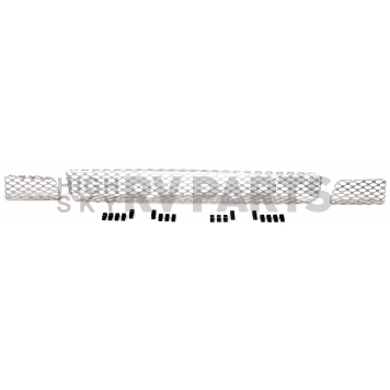 Street Scene Bumper Grille Insert Mesh Brushed Silver Aluminum - 95077245