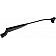 Help! By Dorman WindShield Wiper Arm 22-3/4 Inch Black Single - 42628