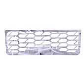Putco Bumper Grille Insert Hex Pattern Polished Silver Stainless Steel - 82166