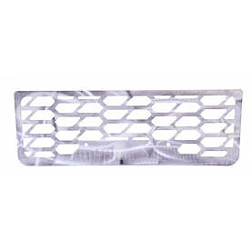 Putco Bumper Grille Insert Hex Pattern Polished Silver Stainless Steel - 82166