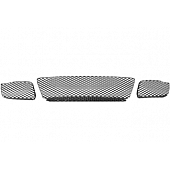 Street Scene Bumper Grille Insert  Satin Silver Aluminum - 95077337