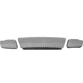 Street Scene Bumper Grille Insert  Satin Silver Aluminum - 95077337